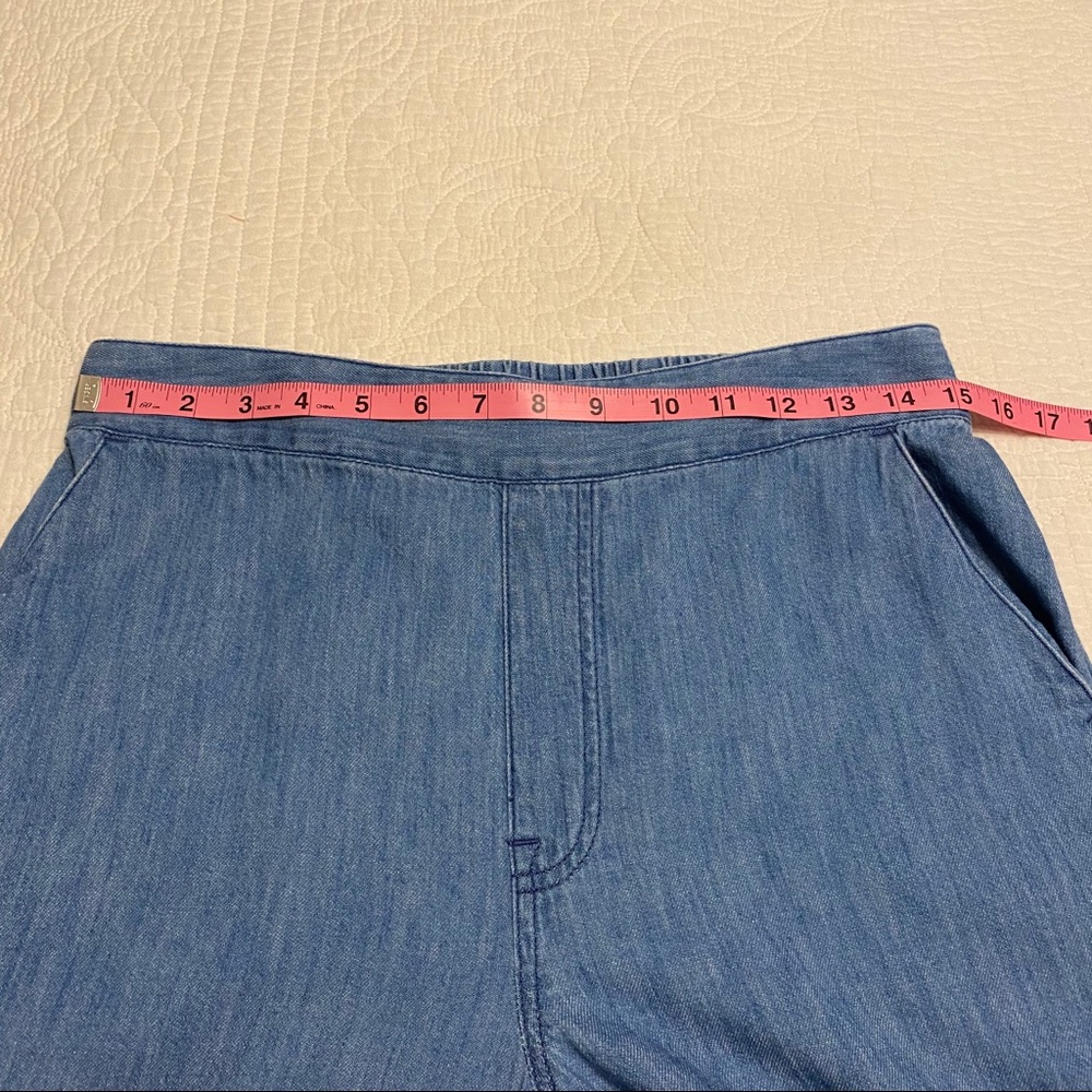 Madewell Chambray Huston Crop Pants - Picture 7 of 8
